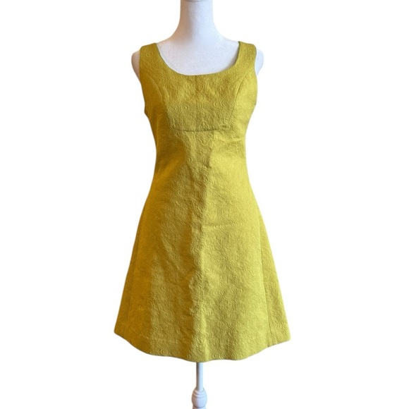 Anthropologie Dresses & Skirts - Anthropologie What Goes Around Comes Around Yellow Sleeveless Dress Size 4